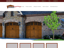Tablet Screenshot of hawaiigaragedoors.com